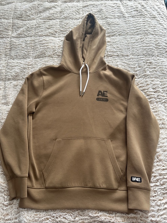 American Eagle Outfitters Other - American Eagle Outfitters Tan AE 1977 Pullover Hoodie